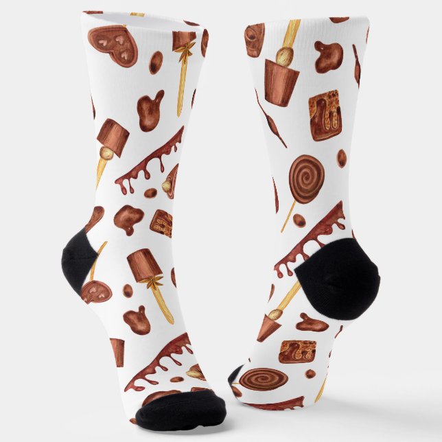 Calcetines amantes del chocolate con azulejos adorables (Angular)