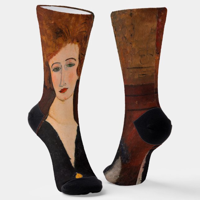 Calcetines Amedeo Modigliani - Retrato de una mujer (Angular)
