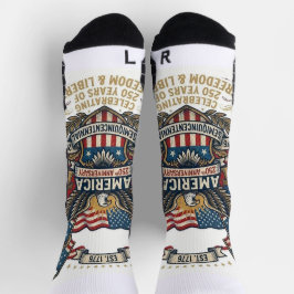 Calcetines America 250th Anniversary Patriotic 1776 Freedom 