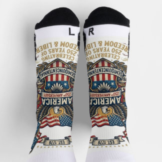 Calcetines America 250th Anniversary Patriotic 1776 Freedom 