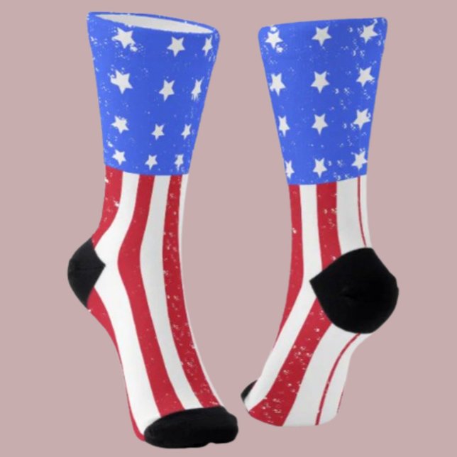 Calcetines AmeriChic de tripulación con caída (Subido por el creador)