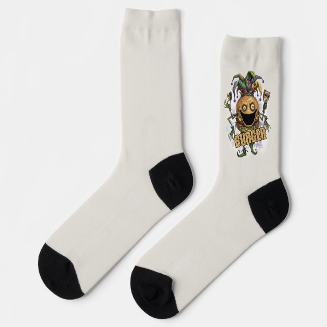 Calcetines Amigo Hamburguesa Bufón Vacío (Izquierda)