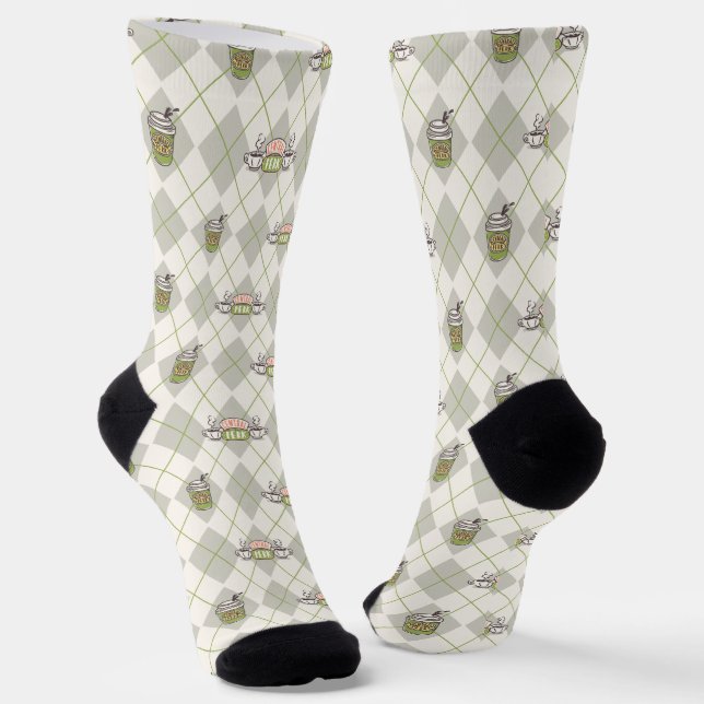 Calcetines AMIGOS™ | Patrón de argyle de Perk central (Angular)