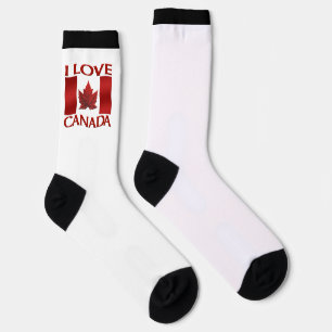 Calcetines Amo a Canadá Socks Canada Souvenir Socks Personali