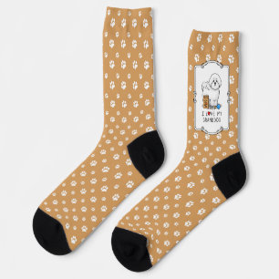 Calcetines Amo a mi abuelo Bichon Frise Dog - Abuelos