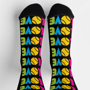 Calcetines Amo al tenis lindo -