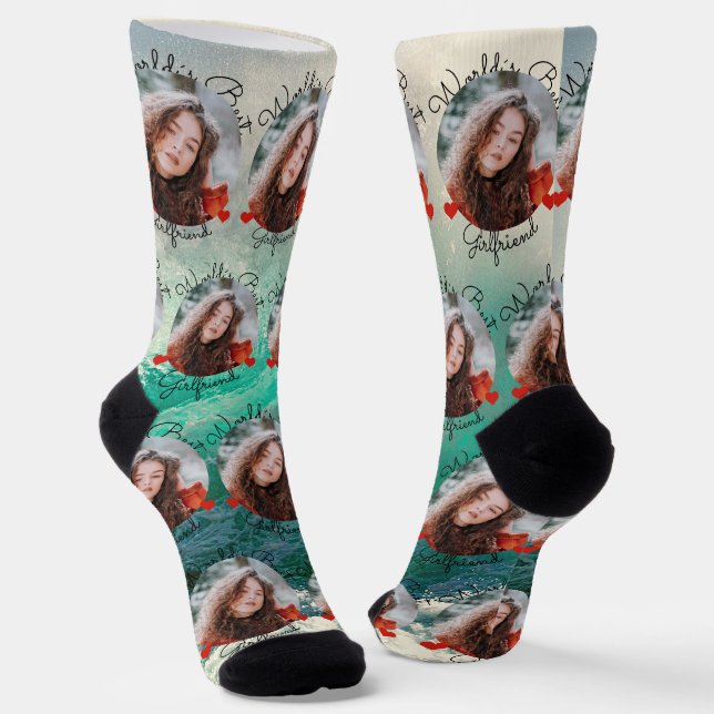 Calcetines Amor oceánico - Foto Personalizado (Angular)