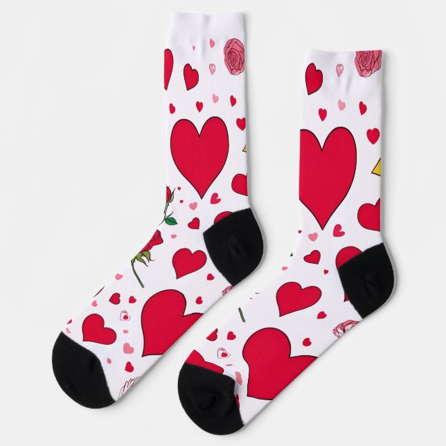 Calcetines Amor y Romance – Especial Día de San Valentín (Izquierda)