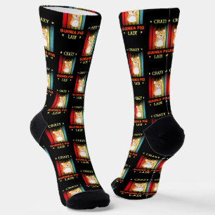 Calcetines Añadir nombre Editar texto Crazy Guinea Dama de ce