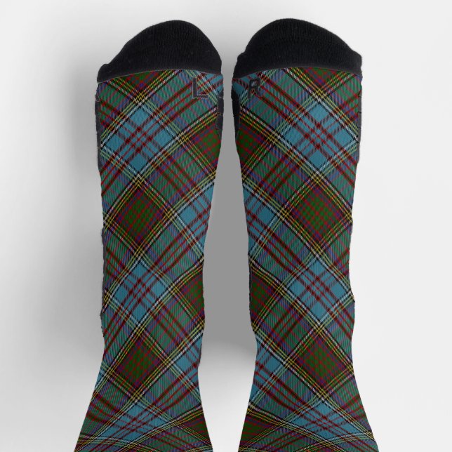 Calcetines Anderson Clan Tartan Plaid Pattern Scottish (Arriba)