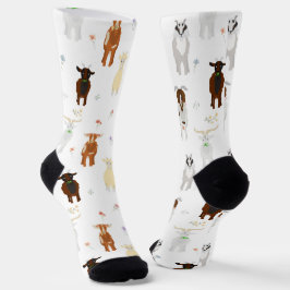 Calcetines Animales divertidos de granja de cabras