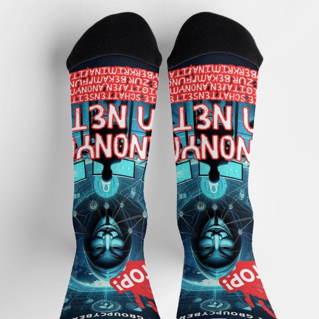 Calcetines Anonym im Netz  (Arriba)