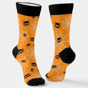 Calcetines Araña Cute Halloween y zócalos web con nombre