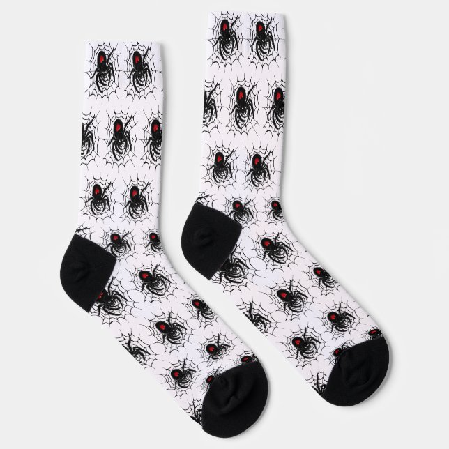 Calcetines Araña negra en telaraña (Derecha)