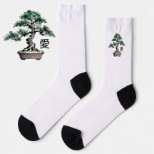 Árbol Bonsái Estilo Sumi-e Caligrafía Japonesa de