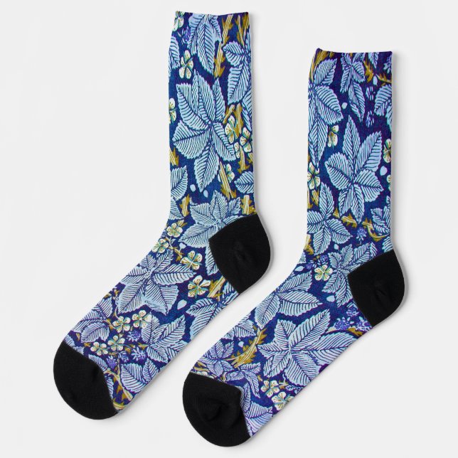 Calcetines Árbol de frambuesa, William Morris (Izquierda)