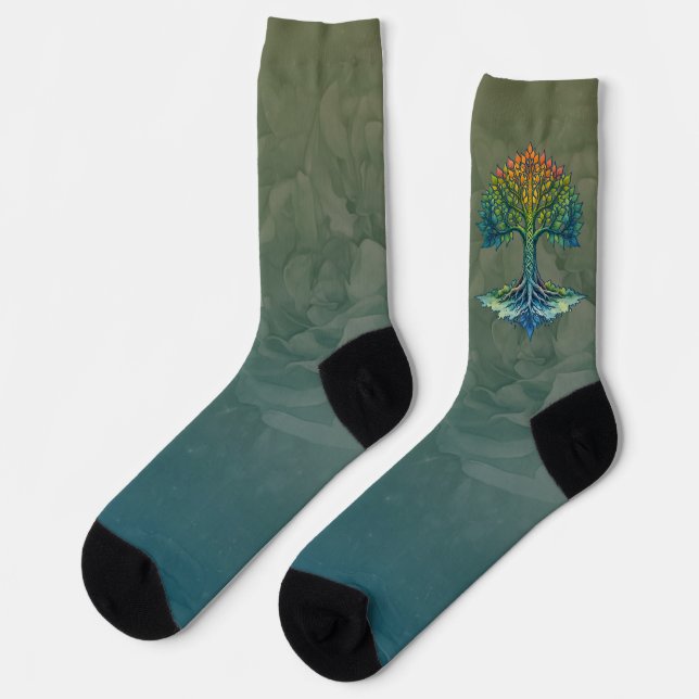 Calcetines Árbol de la Vida Amanecer Cambiante  (Izquierda)