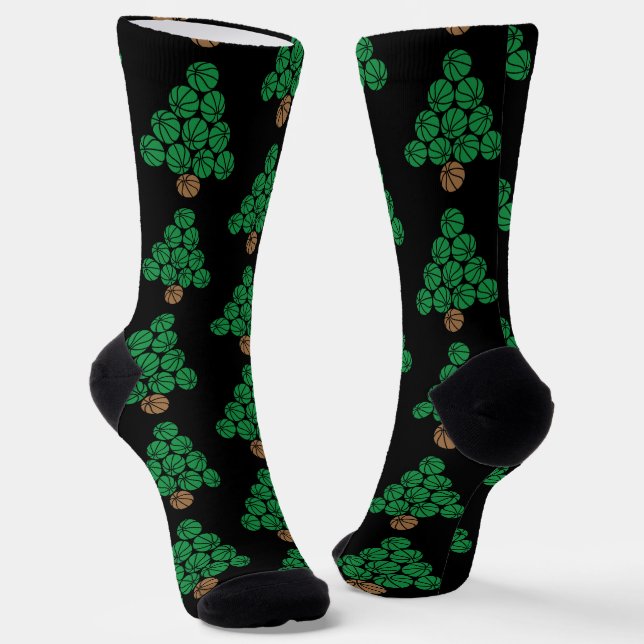 Calcetines Árbol de Navidad de Baloncesto (Angular)