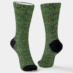 Calcetines Árbol de pino con Navidades Berries