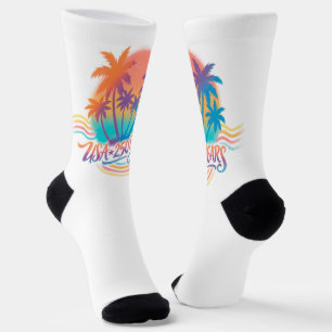Calcetines Árboles de palma del 250 aniversario de EE. UU. 