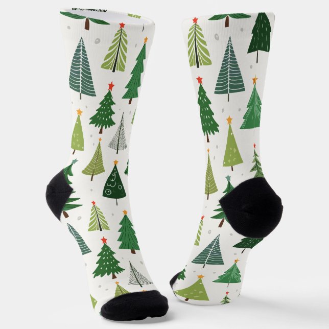 Calcetines Árboles retro (Angular)