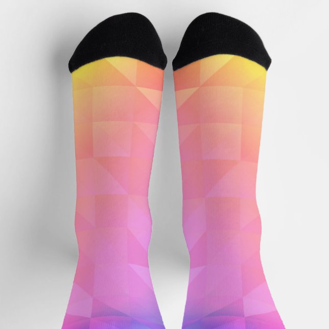 Calcetines Arcoiris geométrico (Arriba)