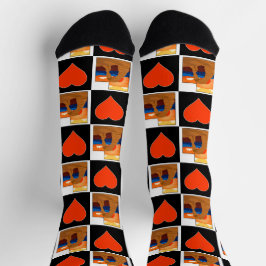 Calcetines Arcos Utah Ilustración Mapa de Estado Patrón de Co