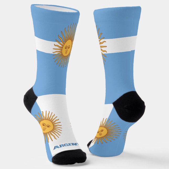 Calcetines Argentina, bandera patriótica, Argentina sostenibl (Angular)