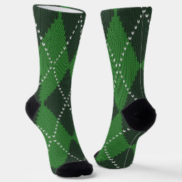 Calcetines Argyle Verde Irlandés