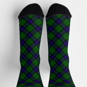 Calcetines Armstrong tartán azul y verde a cuadros
