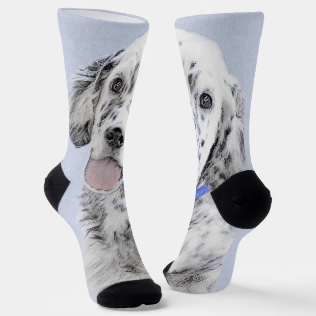 Calcetines Arreglo de inglés azul Belton Pintura de perro (Angular)
