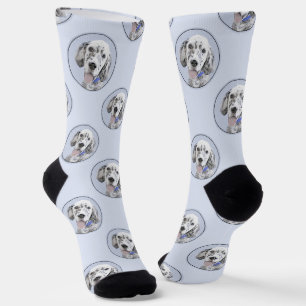 Calcetines Arreglo de inglés Blue Belton Pintura Mascota Perr