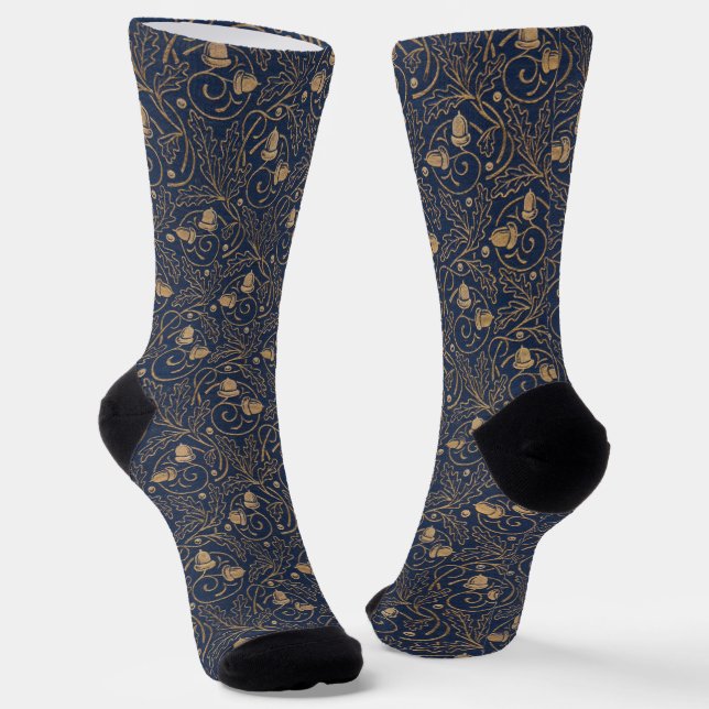 Calcetines Art Nouveau Acorns Bibliophile (Angular)