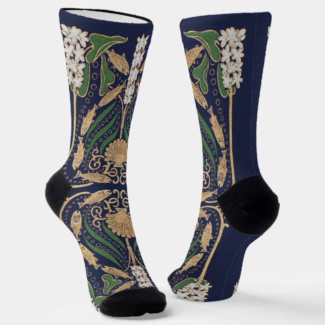 Calcetines Art Nouveau Sea Shore (Angular)