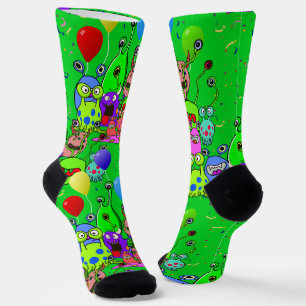 Calcetines Arte alienígena * Fiesta con alienígenas