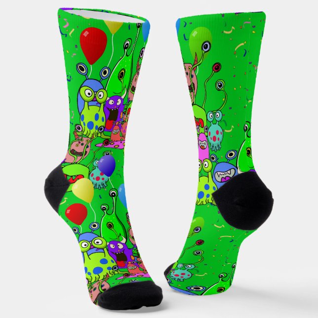 Calcetines Arte alienígena * Fiesta con alienígenas (Angular)