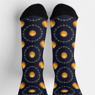 Calcetines Arte cósmico vibrante