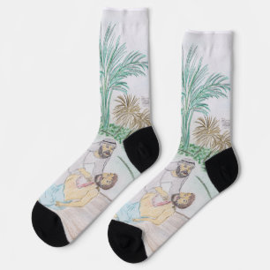 Calcetines Arte cristiano El buen samaritano
