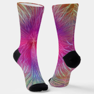 Calcetines Arte de arbol arcoiris multicolor