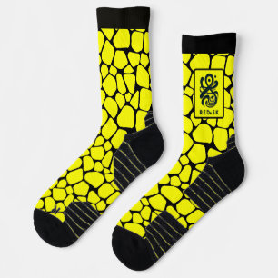 Calcetines Arte de camuflaje de piel de depredador abstracto: