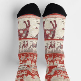 Calcetines Arte de caravana de camellos del desierto