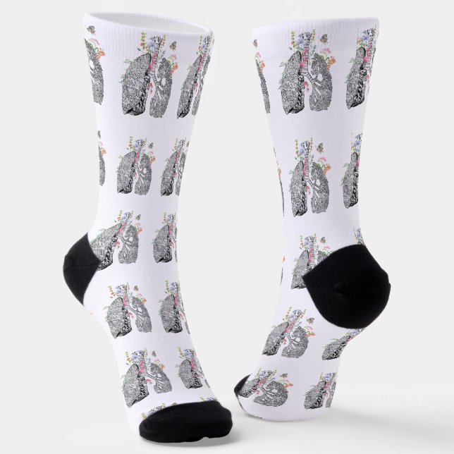 Calcetines Arte de Pulmones (Angular)