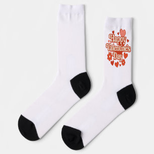 Calcetines Arte del Día de San Valentín de los 70