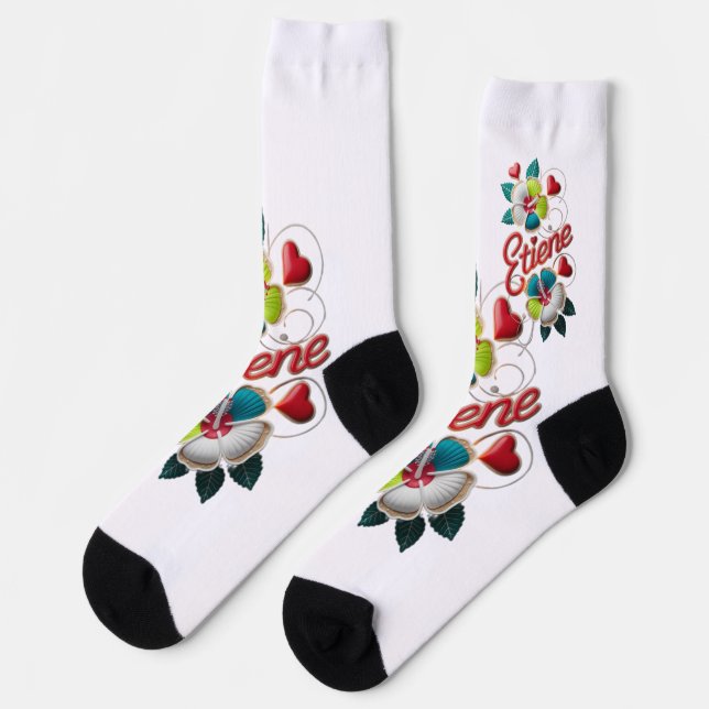 Calcetines arte hermoso: (Izquierda)