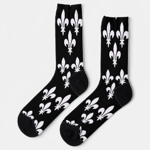 Calcetines Arte Monocromático de Impresión Heráldica de la Fr