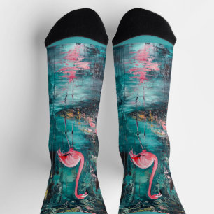Calcetines Arte pintado de flamenco