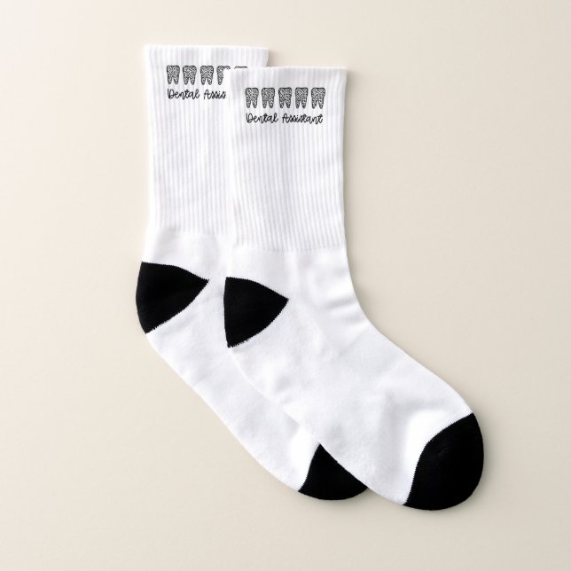 Calcetines Asistente Dental | Regalos para Asistente de Denti (Par)