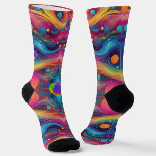 Calcetines Astrología planeta espacio galaxia universo 