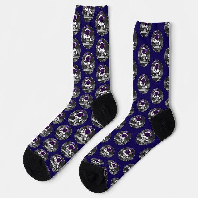 Calcetines Astronauta DJ Cute Space Design (Izquierda)