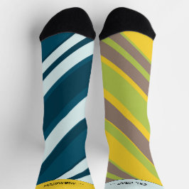 Calcetines Asymmetric Stripes Mixup 3 and 5, Crazy
